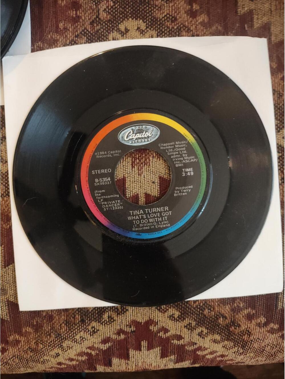 Tina Turner - what's love got to do with it - vintage 45 NM